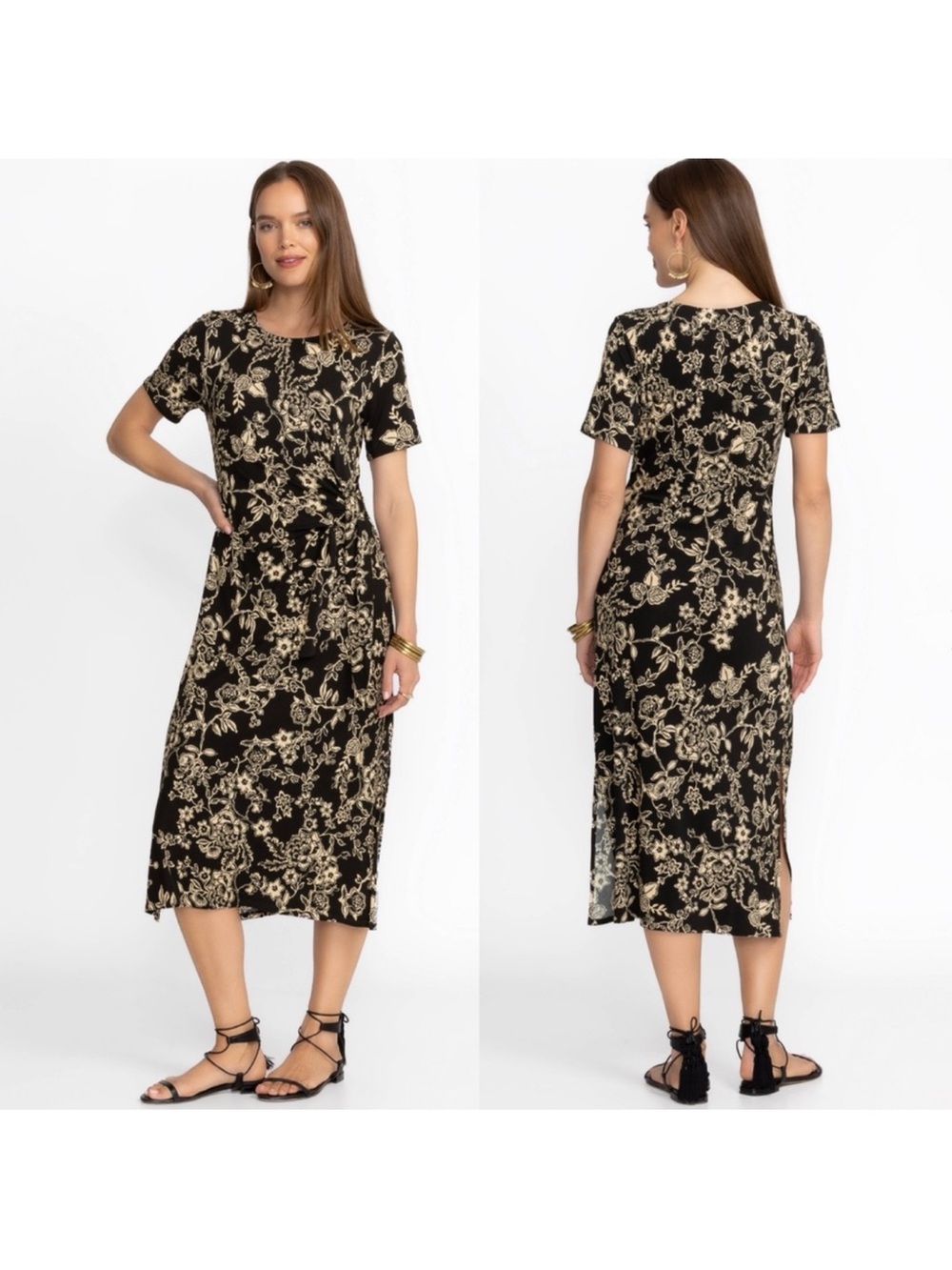 Johnny Was Plus The Janie Favorite Side Tie Knit Dress in Vassala Size Large